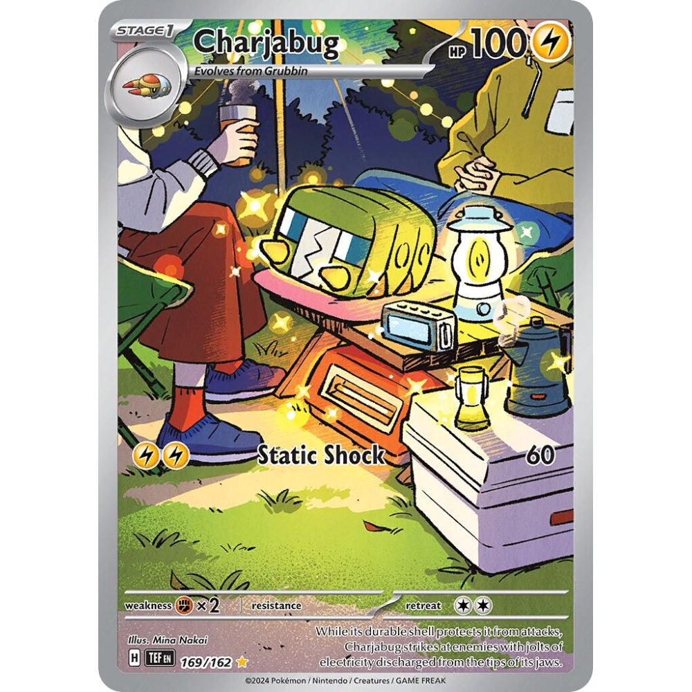 Charjabug Illustration Rare 169/162 Pokemon Card Game Temporal Forces