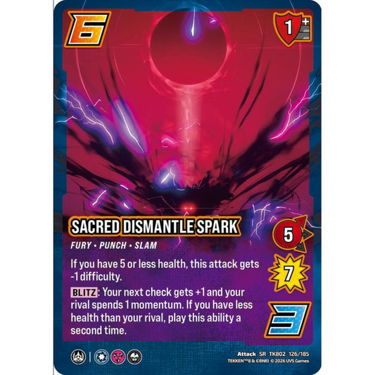 Sacred Dismantle Spark 126/185 TK802 Universus Tekken 8 Attack SR