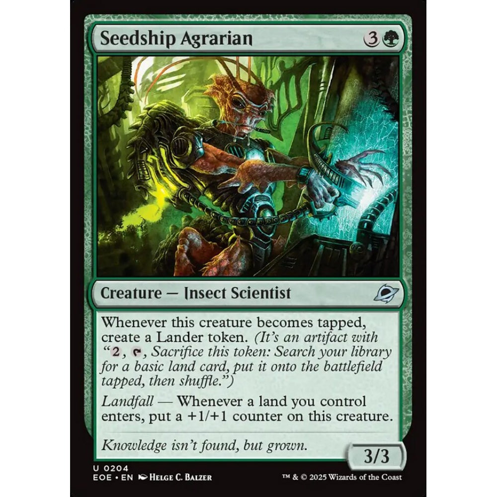 Seedship Agrarian uncommon 204 Magic the Gathering Edge of Eternities