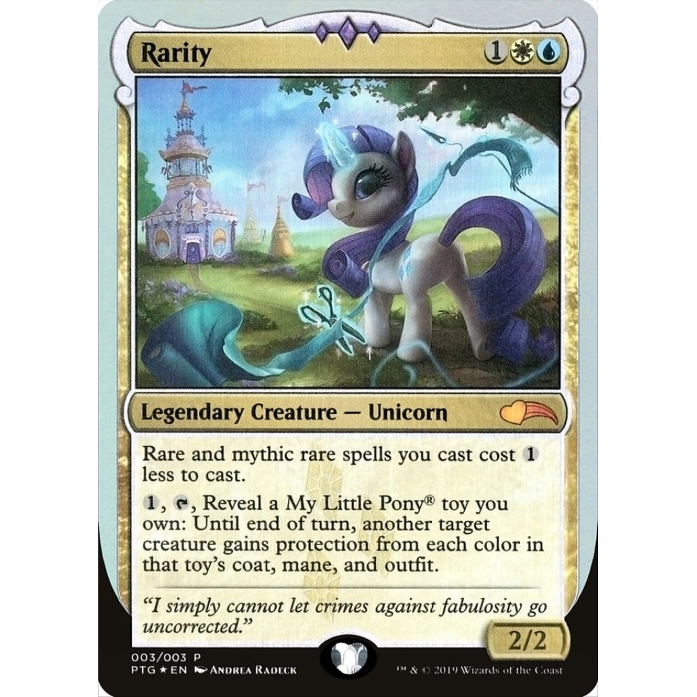 Rarity mythic 3 Magic the Gathering Ponies: The Galloping