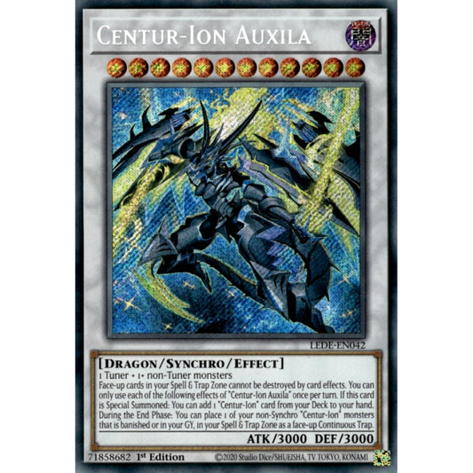 Centur-Ion Auxila MP25-EN068 Prismatic Prismatic Secret Rare Yu-Gi-Oh 2025 Mega-Pack Tin in Art