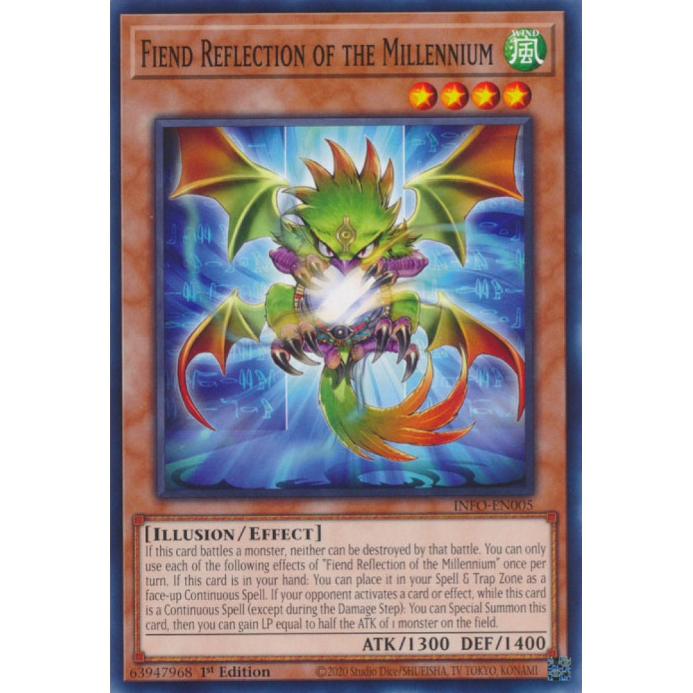 Fiend Reflection of the Millennium INFO-EN005 Common Common Yu-Gi-Oh The Infinite Forbidden in Art