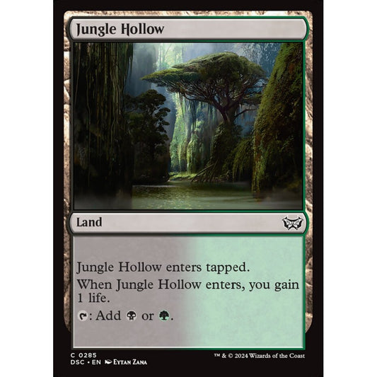 Jungle Hollow, 285, common, Magic: The Gathering, Duskmourn: House of Horror