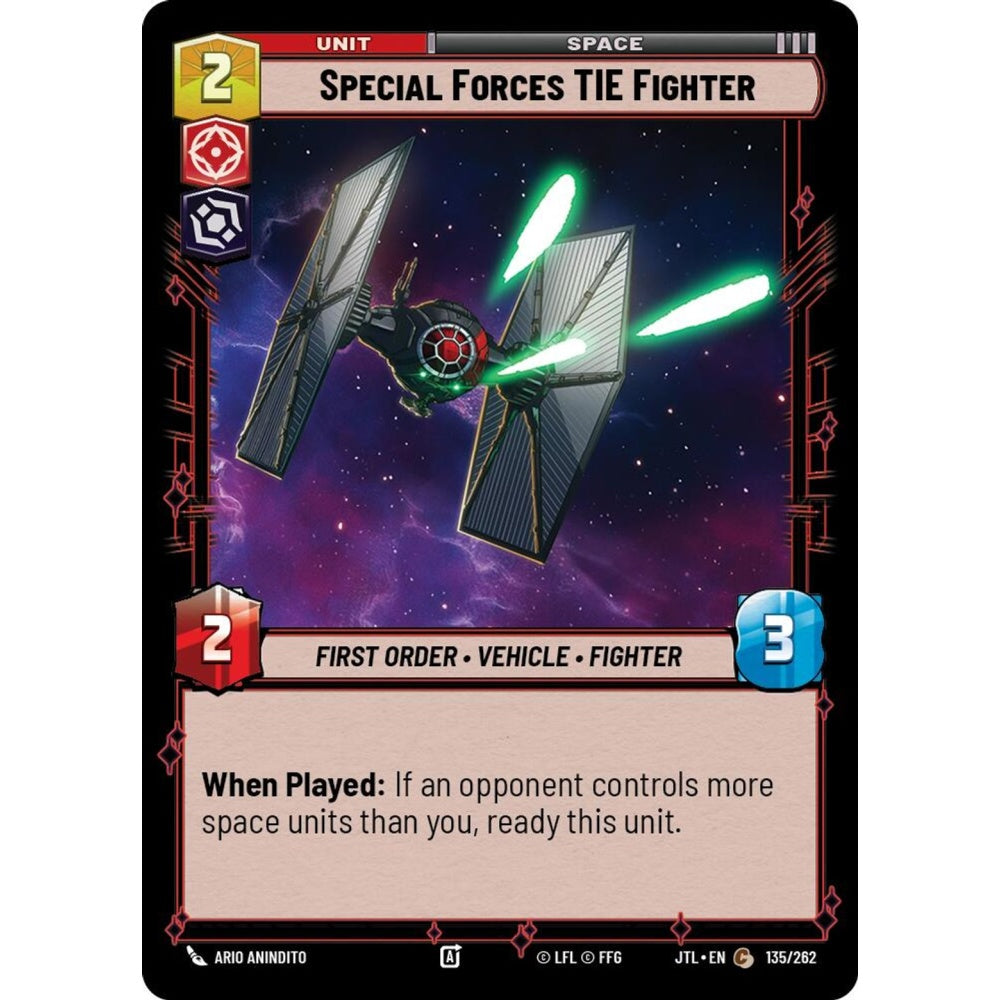 Special Forces TIE Fighter, C, JTL 135), Star Wars Unlimited