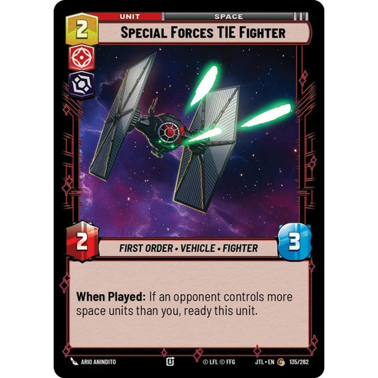 Special Forces TIE Fighter, C, JTL 135), Star Wars Unlimited
