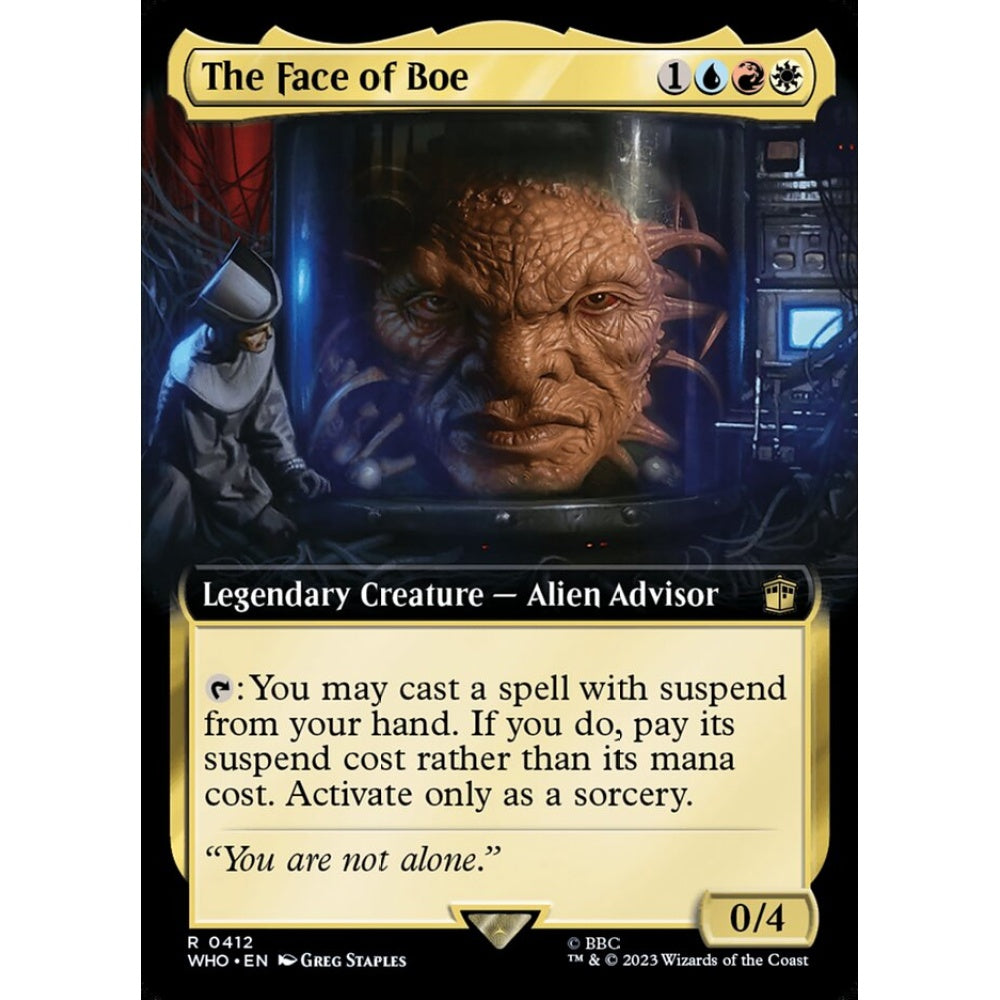 The Face of Boe rare 412 Magic the Gathering Doctor Who