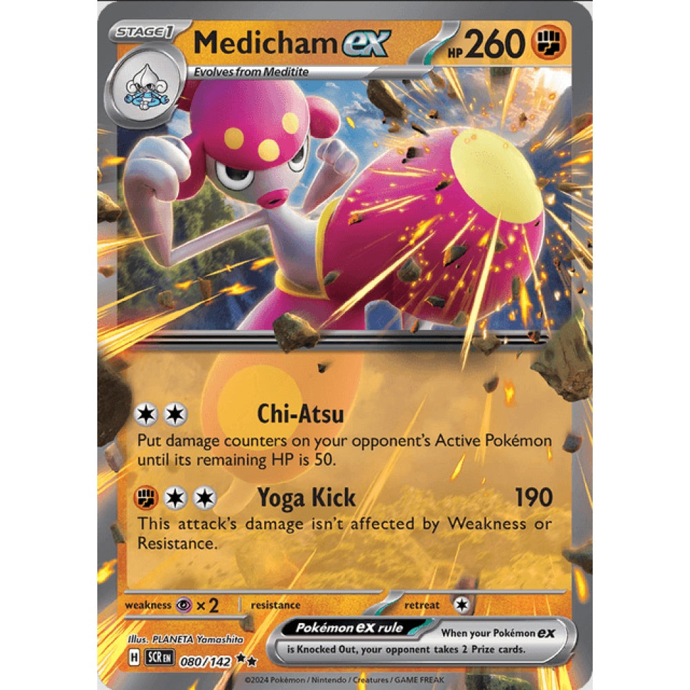 Medicham ex, 080/142, Double Rare, Pokemon, Stellar Crown