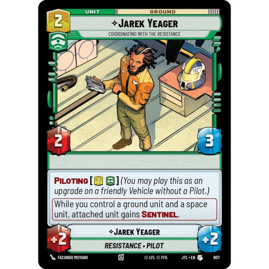 Jarek Yeager, U, JTL 607) Foil, Star Wars Unlimited