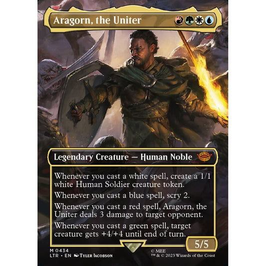 Aragorn, the Uniter, mythic, 434, Magic the Gathering, The Lord of the Rings: Tales of Middle-earth