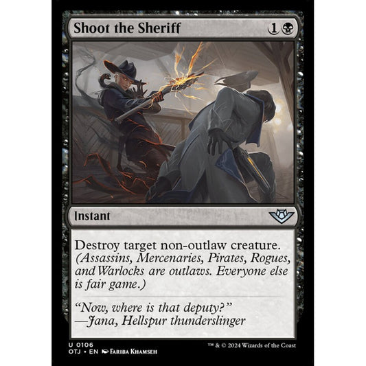 Shoot the Sheriff, 106, uncommon, Magic: The Gathering, Outlaws of Thunder Junction