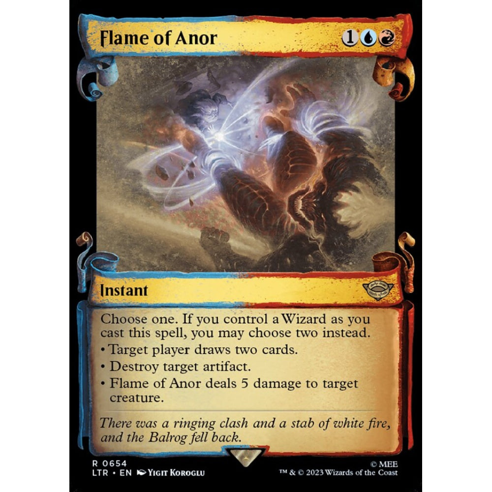 Flame of Anor, rare, 654, Magic the Gathering, The Lord of the Rings: Tales of Middle-earth