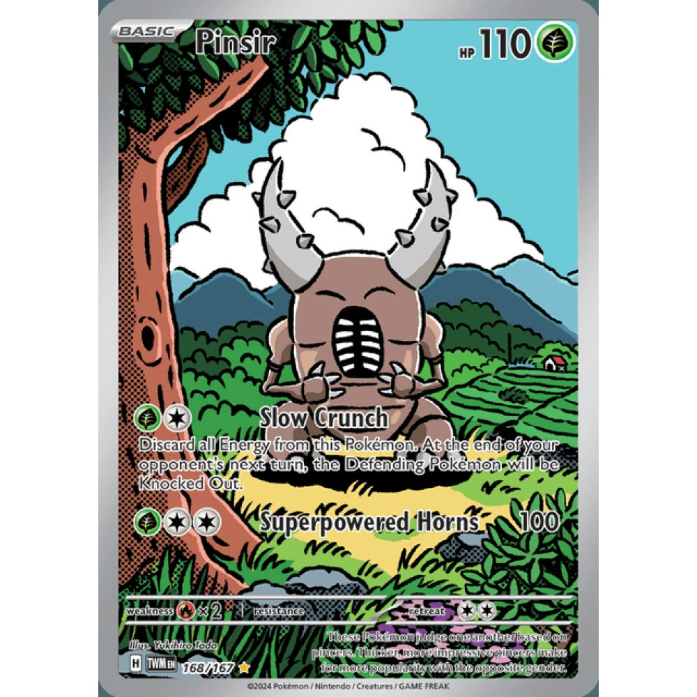 Pinsir Illustration Rare 168/167 Pokemon Card Game Twilight Masquerade