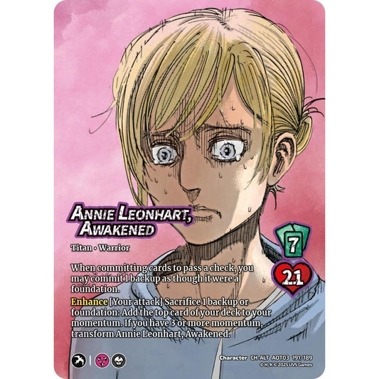 Annie Leonhart, Awakened // Female Titan, Finale 191/189 AOT03 Universus Attack on Titan: Apocalypse Character CH-ALT