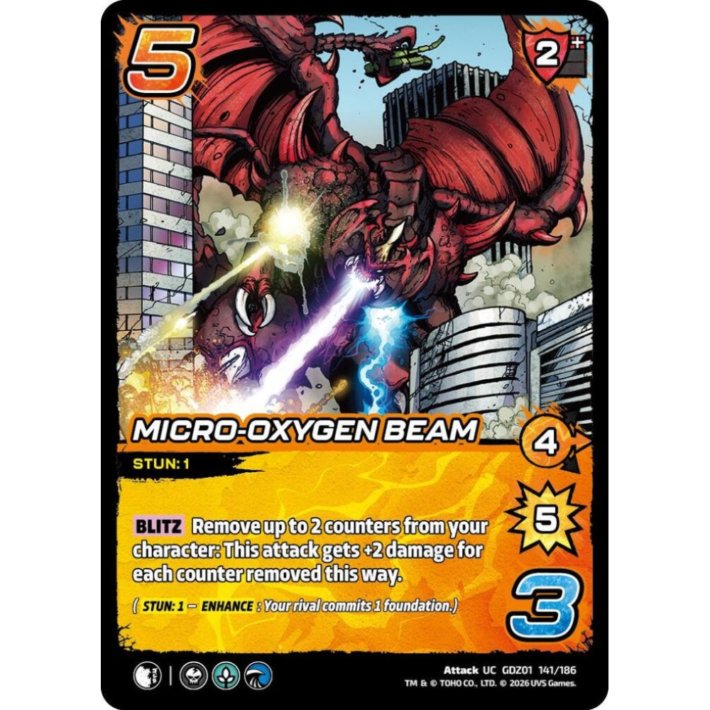Micro-Oxygen Beam GDZ01 141/186 GDZ01 Universus Godzilla: Reign of Kaiju Attack UC