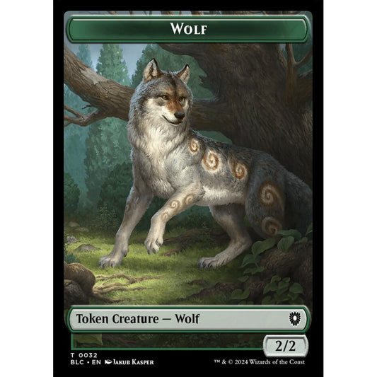 Wolf, 32, common, Magic: The Gathering, Bloomburrow