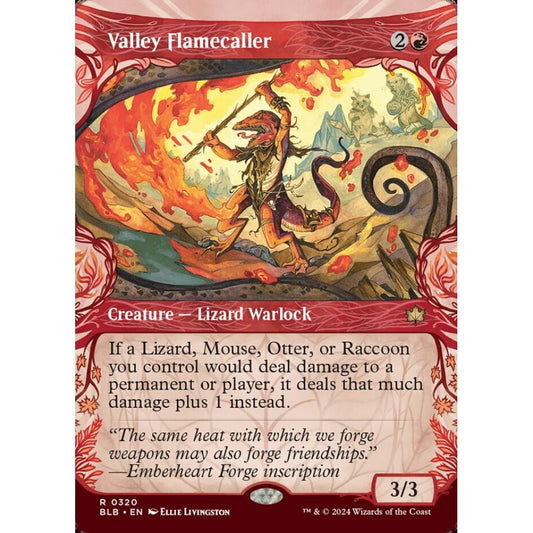 Valley Flamecaller, 320, rare, Magic: The Gathering, Bloomburrow