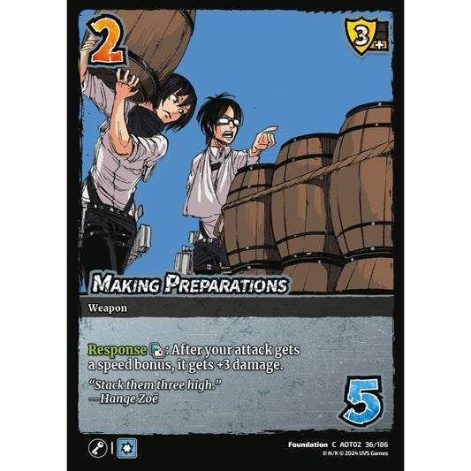 Making Preparations, 36/186, AOT02, Universus, Attack on Titan: Origins of Power, Foundation, C