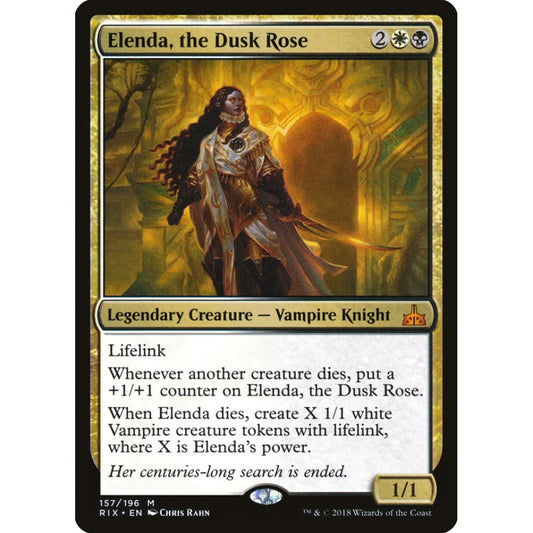 Elenda, the Dusk Rose mythic 157 Magic the Gathering Rivals of Ixalan