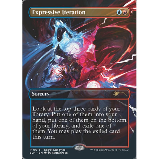 Expressive Iteration rare 13 Magic the Gathering Secret Lair Showdown