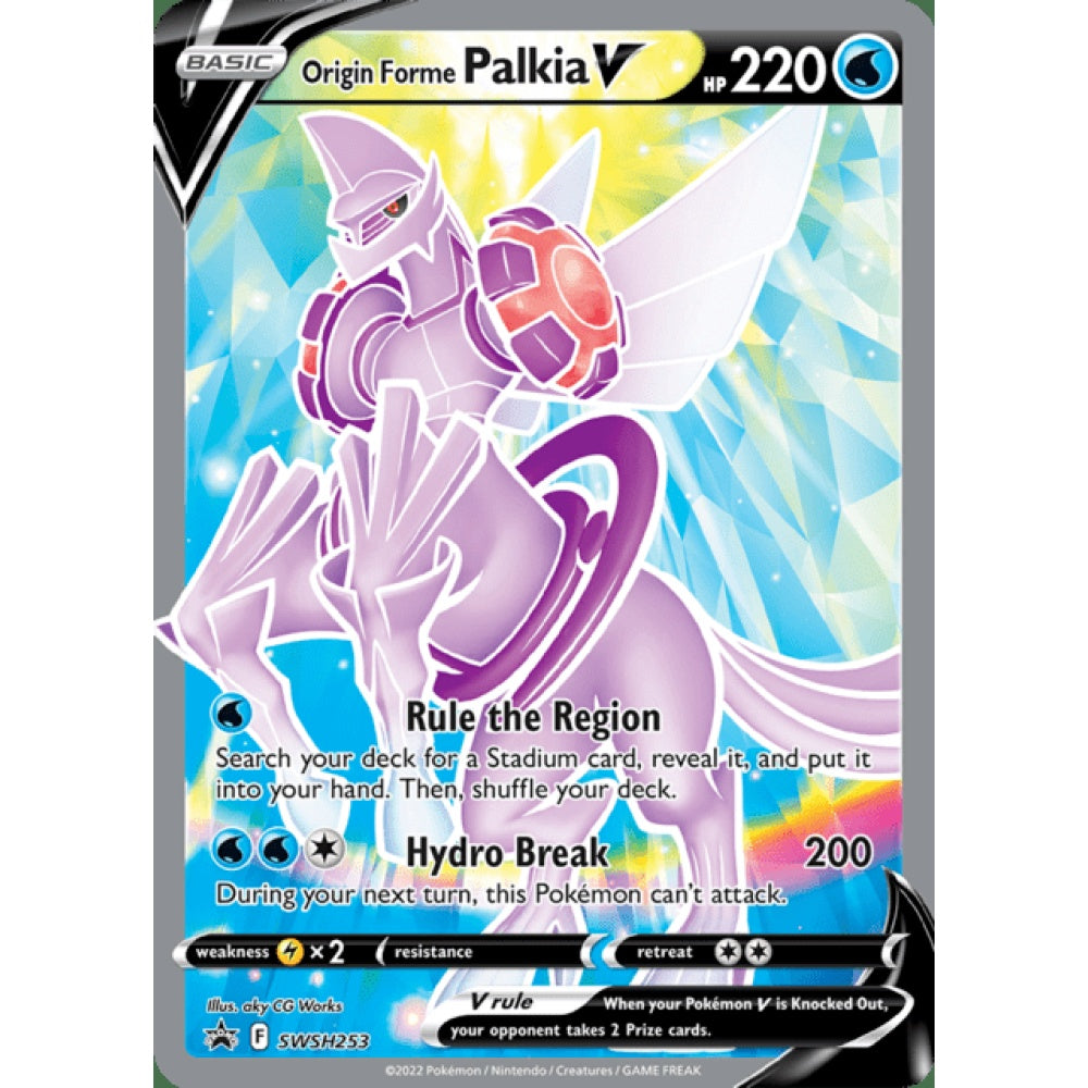Origin Forme Palkia V Black Star Promo SWSH253 Pokemon Card Game Sword & Shield Promos