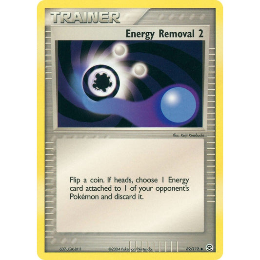Energy Removal 2 Uncommon 89/112 Pokemon Card Game EX FireRed & LeafGreen
