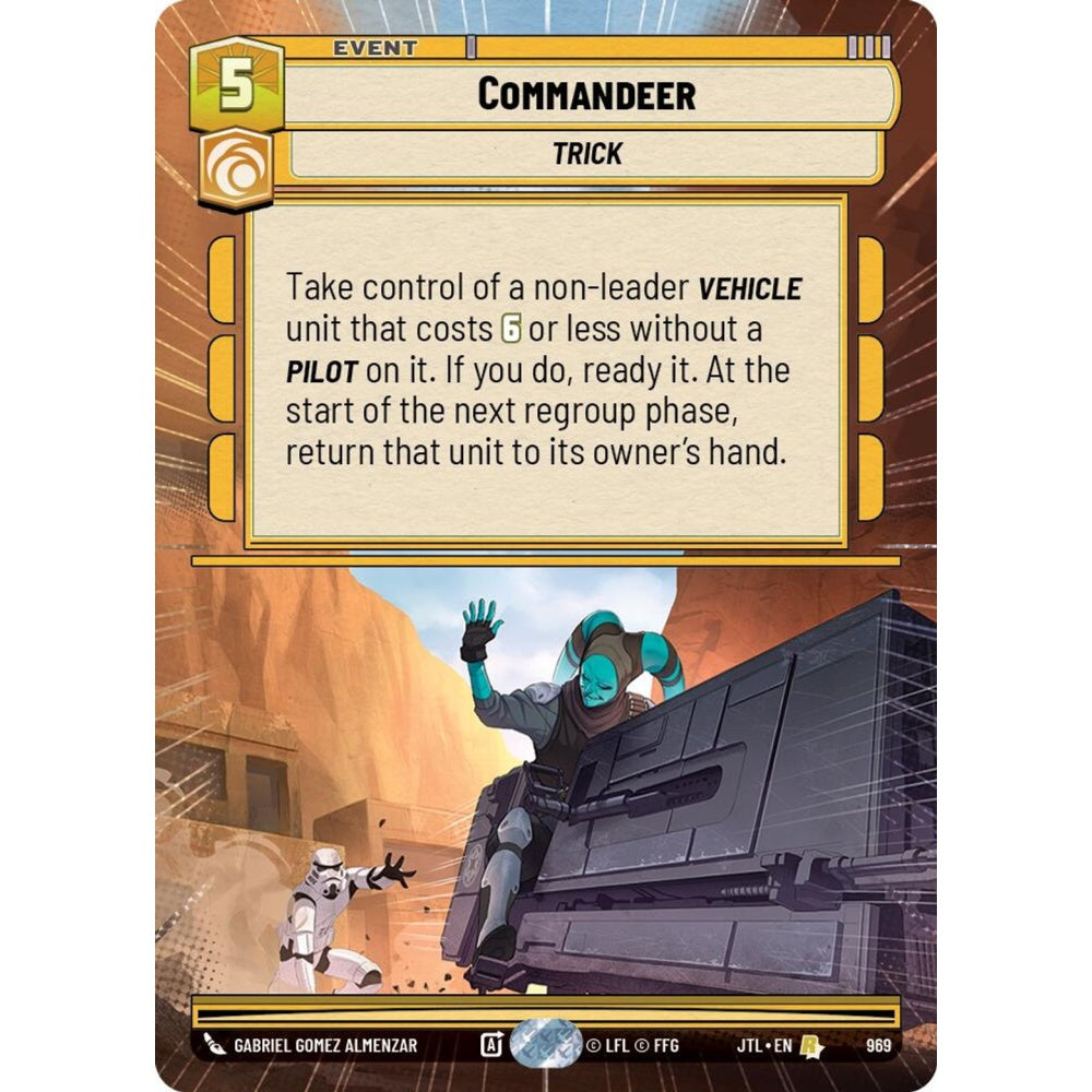 Commandeer, R, JTL 969) Hyperspace Foil, Star Wars Unlimited
