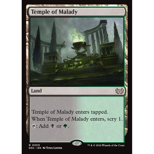 Temple of Malady, 309, rare, Magic: The Gathering, Duskmourn: House of Horror