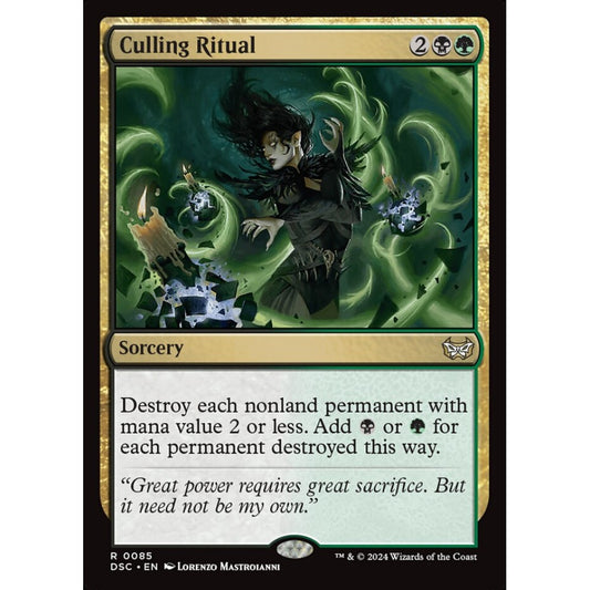 Culling Ritual, 85, rare, Magic: The Gathering, Duskmourn: House of Horror