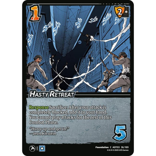Hasty Retreat 36/189 AOT03 Universus Attack on Titan: Apocalypse Foundation C