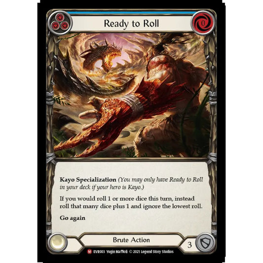 Ready to Roll EVR003-RF Majestic Flesh & Blood Trading Card Game Everfest in Rainbow Foil Art
