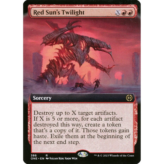 Red Sun's Twilight, rare, 386, Magic the Gathering, Phyrexia: All Will Be One