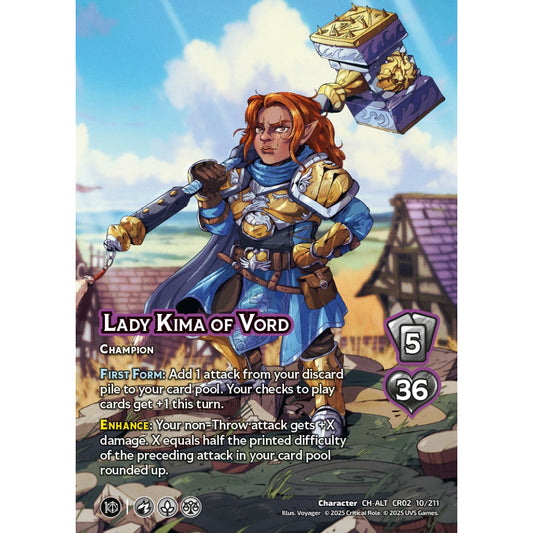 Lady Kima of Vord, 10/211, CR02, Universus, Critical Role: Heroes Of Exandria, Character, CH-ALT