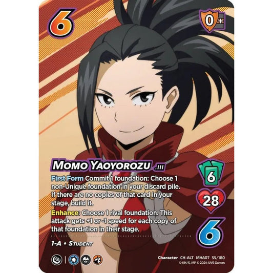Momo Yaoyorozu, 55/180, CH-ALT, UniVersus, MHA07 Girl Power