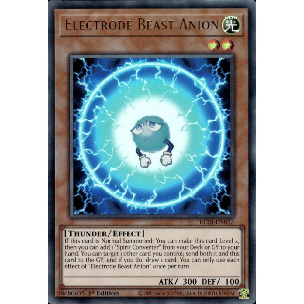 Electrode Beast Anion BLTR-EN033 Ultra Yu-Gi-Oh Battles of Legend: Terminal Revenge