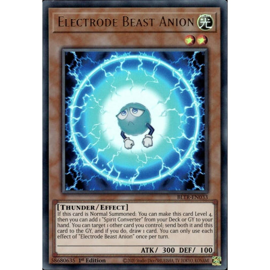 Electrode Beast Anion BLTR-EN033 Ultra Yu-Gi-Oh Battles of Legend: Terminal Revenge