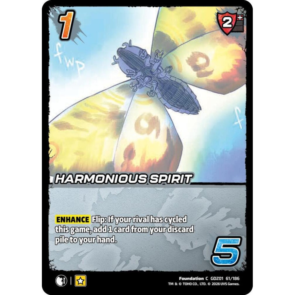 Harmonious Spirit GDZ01 61/186 GDZ01 Universus Godzilla: Reign of Kaiju Foundation C