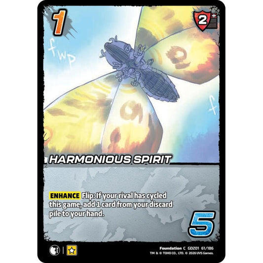 Harmonious Spirit GDZ01 61/186 GDZ01 Universus Godzilla: Reign of Kaiju Foundation C