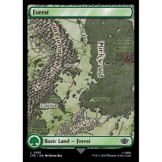 Forest, common, 281, Magic the Gathering, The Lord of the Rings: Tales of Middle-earth