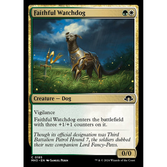 Faithful Watchdog, 185, common, Magic: The Gathering, Modern Horizons 3