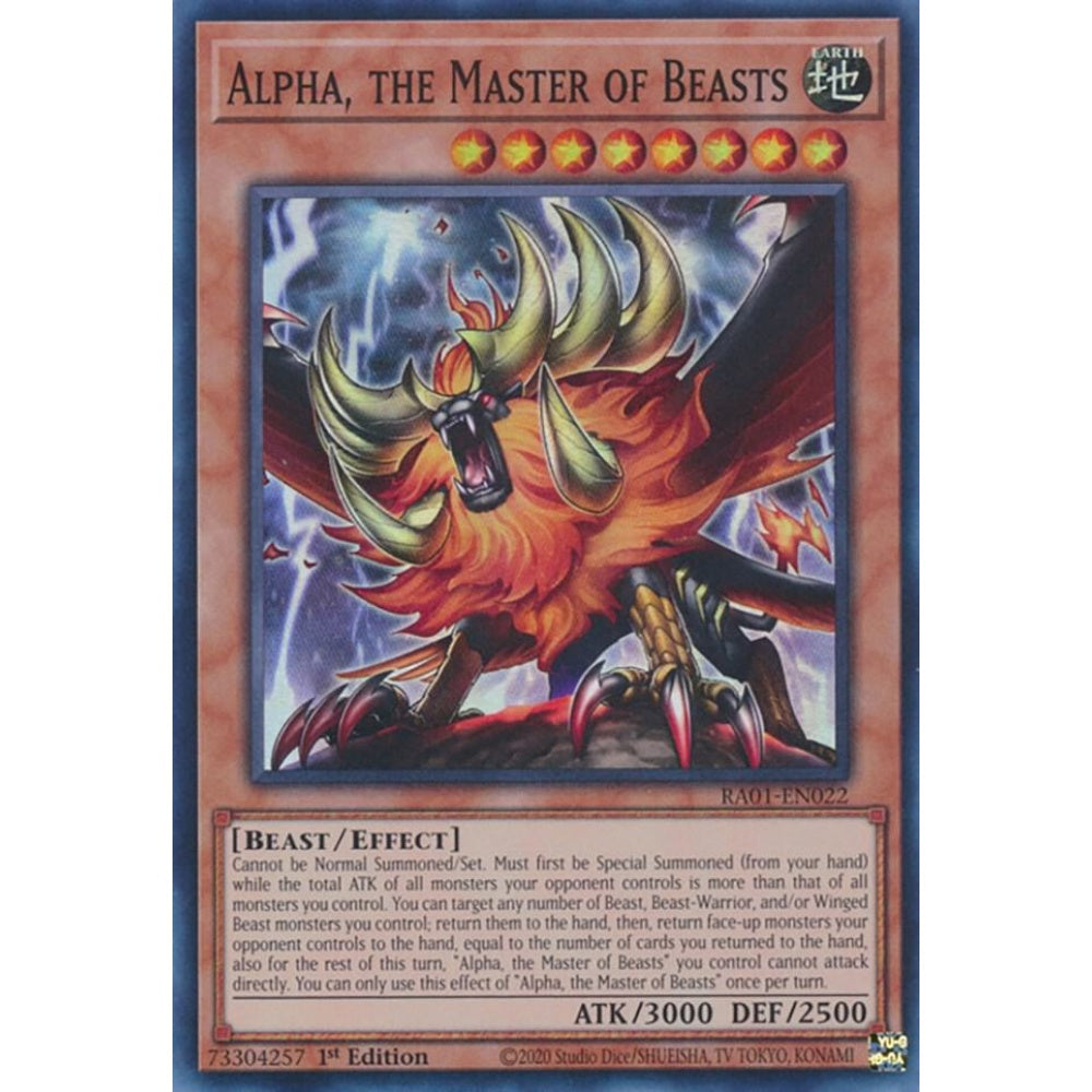 Alpha, the Master of Beasts RA01-EN022 Super Yu-Gi-Oh 25th Anniversary Rarity Collection