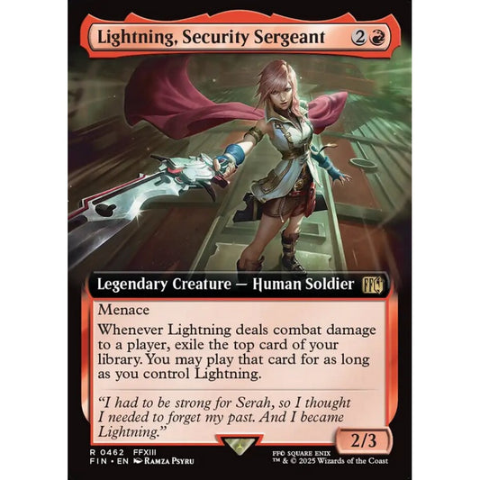 Lightning, Security Sergeant rare 462 Magic the Gathering Final Fantasy