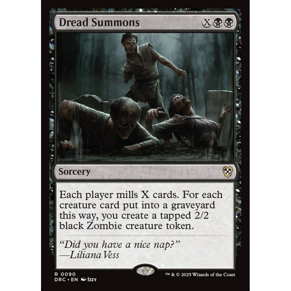 Dread Summons, 90, rare, Magic: The Gathering, Aetherdrift Commander