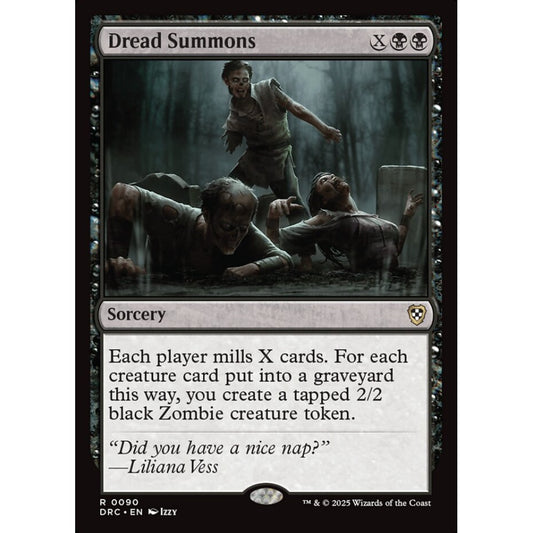 Dread Summons, 90, rare, Magic: The Gathering, Aetherdrift Commander