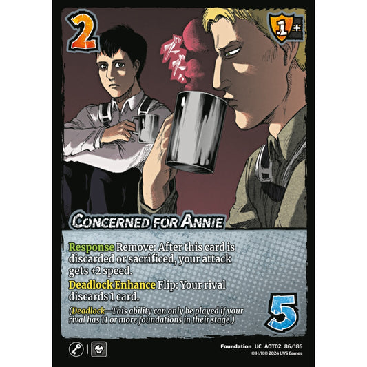 Concerned for Annie, 86/186, AOT02, Universus, Attack on Titan: Origins of Power, Foundation, UC