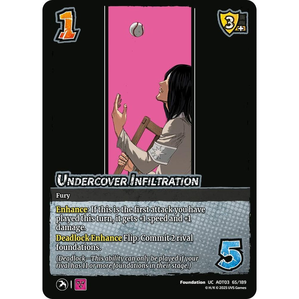 Undercover Infiltration 65/189 AOT03 Universus Attack on Titan: Apocalypse Foundation UC
