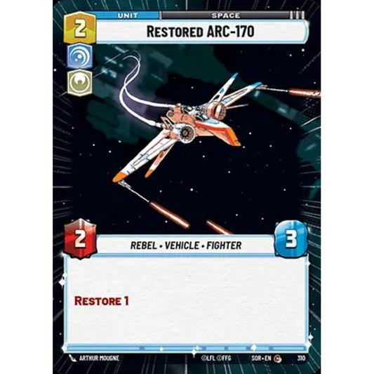 Restored ARC-170, 310, C, Star Wars Unlimited, Sparks Of Rebellion