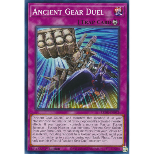 Ancient Gear Duel, LEDE-EN072, Common, Yu-Gi-Oh!, Legacy of Destruction