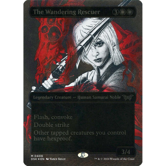 The Wandering Rescuer, 406, mythic, Magic: The Gathering, Duskmourn: House of Horror