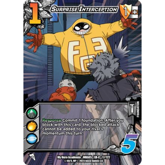 Surprise Interception, 17/122, XR-C, UniVersus, MHA05 Undaunted Raid