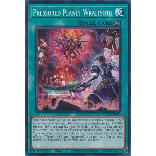 Pressured Planet Wraitsoth RA02-EN073 QCR Quarter Century Secret Rare Yu-Gi-Oh 25th Anniversary Rarity Collection II in Art